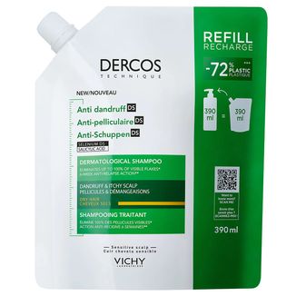 Vichy Dercos Anti Dandruff DS, szampon przeciwłupieżowy, włosy suche, zapas, 390 ml - zdjęcie produktu