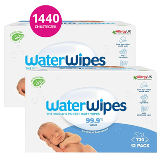 Zestaw WaterWipes Bio, chusteczki nawilżane, wodne, od urodzenia, 24 x 60 sztuk - zdjęcie produktu