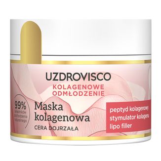 Uzdrovisco Kolagenowe Odmłodzenie, maska kolagenowa, cera dojrzała, 40 ml - zdjęcie produktu