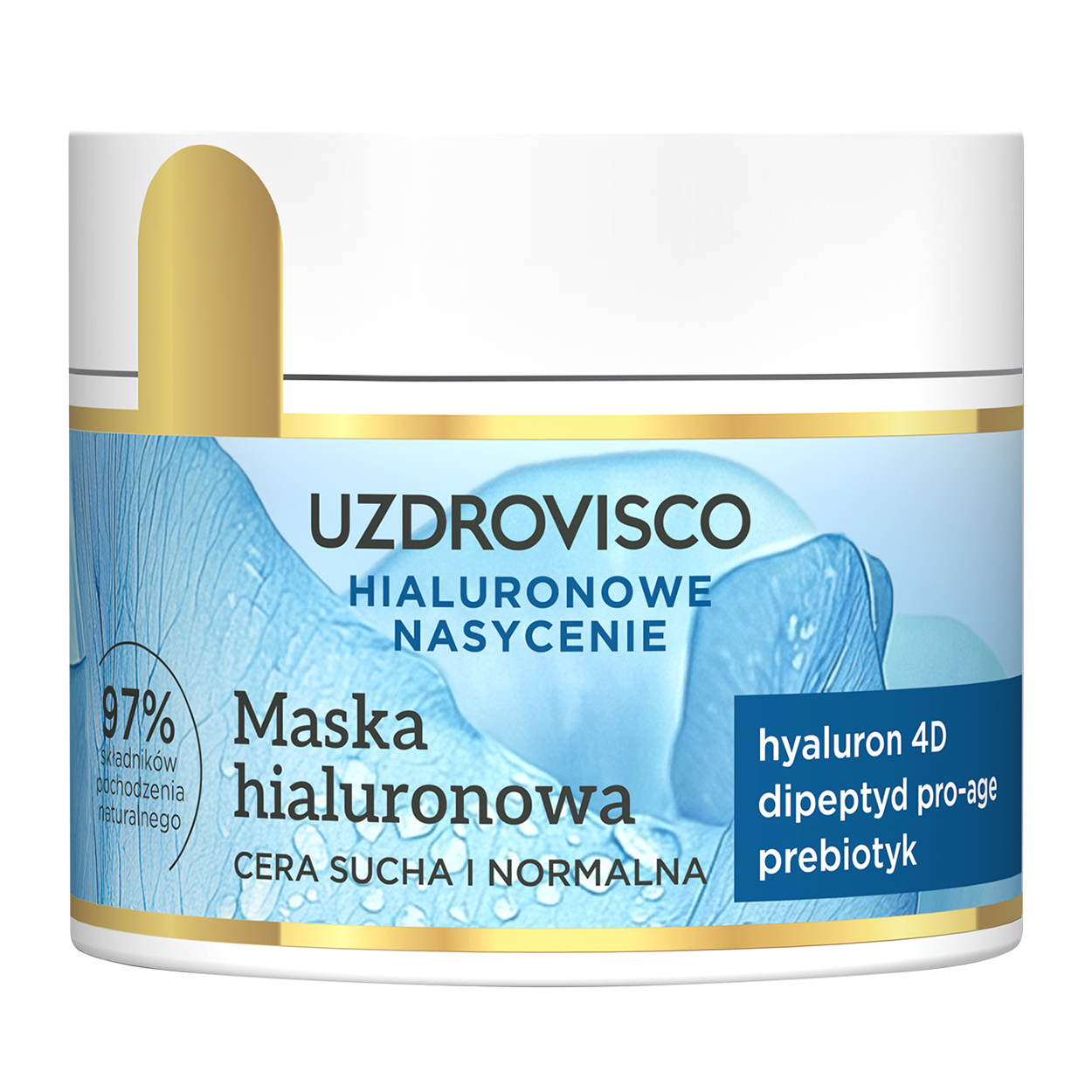 Uzdrovisco Uzdrovisco Hialuronowe Nasycenie, maska hialuronowa, cera sucha i normalna, 40 ml — Inhaltsstoffe und Bewertung
