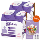 Zestaw Nutridrink Protein, preparat odżywczy, smak truskawkowy, 8 x 125 ml + książeczka z przepisami gratis - miniaturka zdjęcia produktu