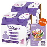 Zestaw Nutridrink Protein, preparat odżywczy, smak owoców leśnych, 8 x 125 ml + książeczka z przepisami gratis - miniaturka zdjęcia produktu