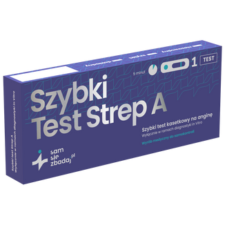 Integra Test Strep A, szybki test kasetkowy na anginę, 1 sztuka - zdjęcie produktu