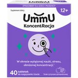 UmmU KoncentRacja, dla dzieci od 12 lat, 40 tabletek USZKODZONE OPAKOWANIE - miniaturka zdjęcia produktu