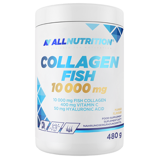 Allnutrition Collagen Fish 10000 mg, smak mango, 480 g - zdjęcie produktu