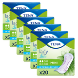 Zestaw Tena Lady Slim, wkładki urologiczne, Mini, 6 x 20 sztuk - miniaturka zdjęcia produktu