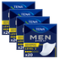 Zestaw Tena Men Active Fit, wkładki anatomiczne dla mężczyzn, Level 2, 4 x 20 sztuk - miniaturka  zdjęcia produktu