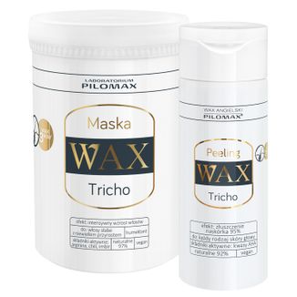 Zestaw WAX Pilomax Tricho, maska przyspieszająca wzrost włosów, 240 ml + peeling enzymatyczny do włosów i skóry głowy, 150 ml - zdjęcie produktu