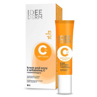Idee Derm, rozświetlający krem pod oczy z witaminą C, 15 ml - zdjęcie produktu