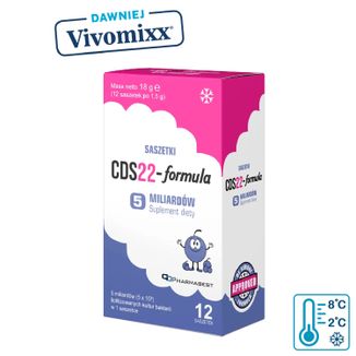 CDS22-Formula 5 miliardów (dawniej Vivomixx Saszetki), proszek do sporządzania zawiesiny doustnej, smak borówkowy, 10 saszetek - zdjęcie produktu