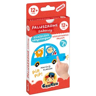 CzuCzu Paluszkowe zabawy, książeczka aktywizująca dla dzieci, od 12 miesiąca - zdjęcie produktu