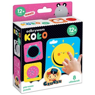 CzuCzu Odkrywam koło, układanka dla dzieci, od 12 miesiąca, 16 elementów - zdjęcie produktu