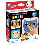 CzuCzu Układam połówki, układanka dla dzieci, od 15 miesiąca, Buzie, 16 elementów - miniaturka zdjęcia produktu