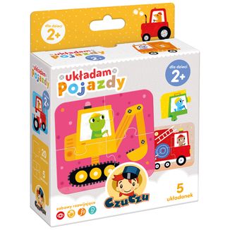 CzuCzu Układam Pojazdy, układanka dla dzieci, od 2 lat, 20 elementów - zdjęcie produktu