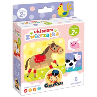 CzuCzu Układam Zwierzątka, układanka dla dzieci, od 2 lat, 20 elementów - zdjęcie produktu