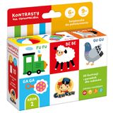 CzuCzu Kontrasty na sznureczku, książeczka dla dzieci, 6-9 miesięcy - miniaturka zdjęcia produktu