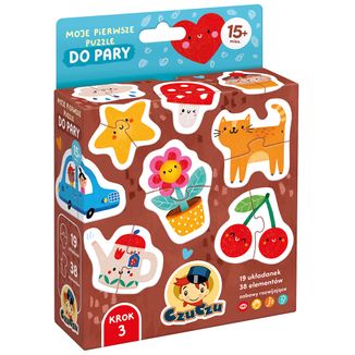 CzuCzu Moje pierwsze puzzle Do pary, puzzle dla dzieci, od 15 miesiąca, 38 elementów - zdjęcie produktu