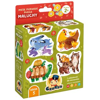 CzuCzu Moje pierwsze puzzle Maluchy, puzzle dla dzieci, od 2 lat, 28 elementów - zdjęcie produktu