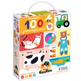 CzuCzu Biblioteczka 100 pierwszych słów, 2 książeczki obrazkowe dla dzieci, od 12 miesiąca - miniaturka zdjęcia produktu