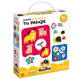 CzuCzu Tu pasuje, puzzle kontrastowe dla dzieci, od 15 miesiąca, 16 elementów - miniaturka zdjęcia produktu