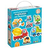 CzuCzu Pojazdy na budowie, puzzle progresywne dla dzieci, od 2 lat, 33 elementy - miniaturka zdjęcia produktu