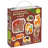 CzuCzu Zwierzątka w lesie, puzzle progresywne dla dzieci, od 2 lat, 33 elementy - miniaturka zdjęcia produktu