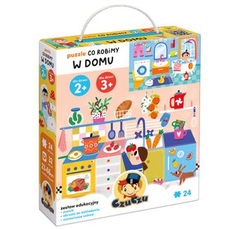 CzuCzu Co robimy w domu, puzzle dla dzieci, 2-3 lata, 24 elementy - zdjęcie produktu