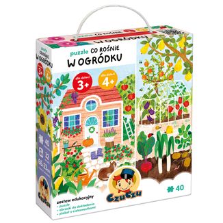 CzuCzu Co rośnie w ogródku, puzzle dla dzieci, 3-4 lata, 40 elementy - zdjęcie produktu