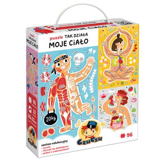 CzuCzu Tak działa moje ciało, puzzle dla dzieci, od 5 lat, 128 elementów - zdjęcie produktu