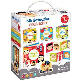 CzuCzu Biblioteczka malucha, 4 książeczki dla dzieci, od 12 miesięcy - zdjęcie produktu