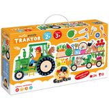 CzuCzu Moto Puzzle Traktor, puzzle dla dzieci, 2-3 lata, 24 elementy - miniaturka zdjęcia produktu