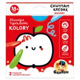 CzuCzu Dłuuugie rysowanki Chwytam kredkę Kolory, 2 książeczki dla dzieci, od 18 miesięcy - miniaturka zdjęcia produktu