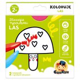 CzuCzu Dłuuugie rysowanki Koloruję Las, 2 książeczki dla dzieci, od 2 lat - miniaturka zdjęcia produktu