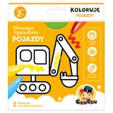 CzuCzu Dłuuugie rysowanki Koloruję Pojazdy, 2 książeczki dla dzieci, od 2 lat - miniaturka zdjęcia produktu
