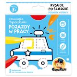 CzuCzu Dłuuugie rysowanki Rysuję po śladzie Pojazdy w pracy, 2 książeczki dla dzieci, od 3 lat - miniaturka zdjęcia produktu