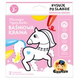 CzuCzu Dłuuugie rysowanki Rysuję po śladzie Baśniowa Kraina, 2 książeczki dla dzieci, od 3 lat - miniaturka zdjęcia produktu