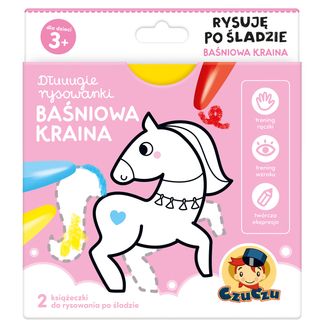 CzuCzu Dłuuugie rysowanki Rysuję po śladzie Baśniowa Kraina, 2 książeczki dla dzieci, od 3 lat - zdjęcie produktu