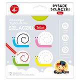 CzuCzu Dłuuugie rysowanki Rysuję szlaczki Łatwe, 2 książeczki dla dzieci, od 4 lat - miniaturka zdjęcia produktu