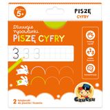 CzuCzu Dłuuugie rysowanki Piszę cyfry, 2 książeczki dla dzieci, od 5 lat - miniaturka zdjęcia produktu