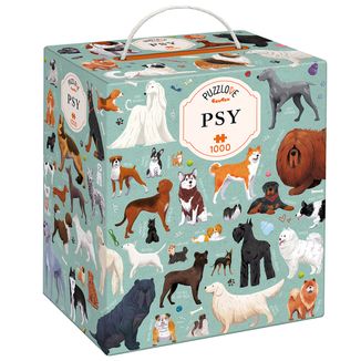CzuCzu Puzzlove Psy, puzzle dla dzieci, 1000 elementów - zdjęcie produktu