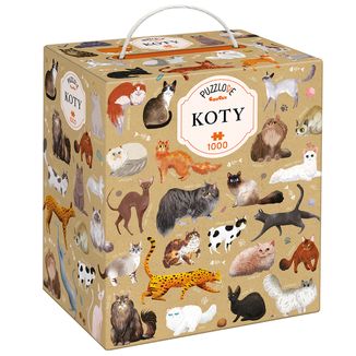 CzuCzu Puzzlove Koty, puzzle dla dzieci, 1000 elementów - zdjęcie produktu