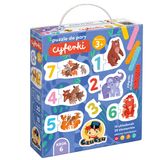 CzuCzu Puzzle do pary Cyferki, puzzle dla dzieci, od 3 lat, 48 elementów - miniaturka zdjęcia produktu