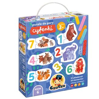 CzuCzu Puzzle do pary Cyferki, puzzle dla dzieci, od 3 lat, 48 elementów - zdjęcie produktu
