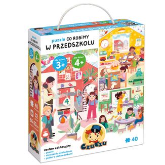 CzuCzu Co robimy w przedszkolu, puzzle dla dzieci, 3-4 lata, 40 elementów - zdjęcie produktu