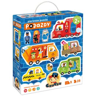 CzuCzu Pierwsze Puzzle Pojazdy, puzzle dla dzieci, od 2 lat, 28 elementów - zdjęcie produktu