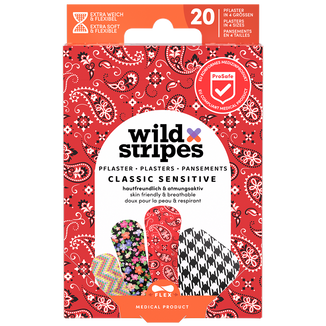 Wild Stripes Classic Sensitive, plastry, Fashion, 20 sztuk USZKODZONE OPAKOWANIE - zdjęcie produktu