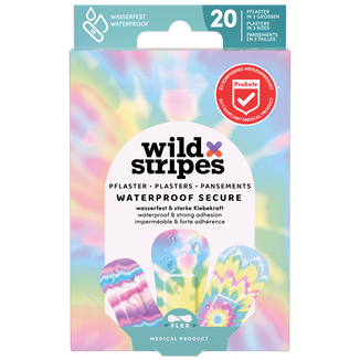 Wild Stripes Waterproof, plastry, Rainbow, wodoodporne, 20 sztuk USZKODZONE OPAKOWANIE - zdjęcie produktu