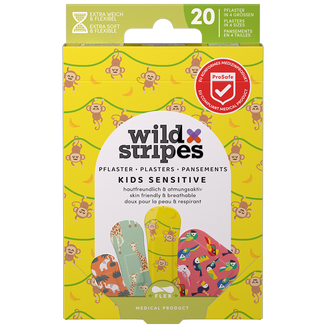 Wild Stripes Kids Sensitive, plastry dla dzieci, Jungle, 20 sztuk - zdjęcie produktu