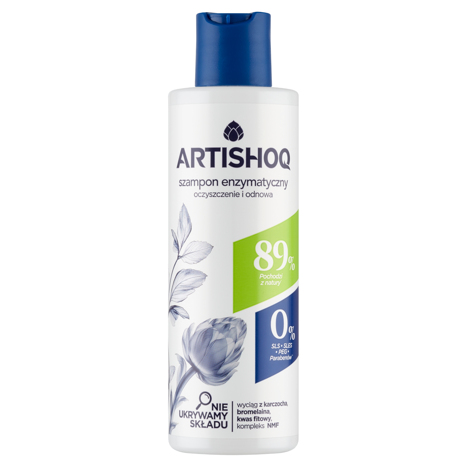 Artishoq Artishoq, szampon enzymatyczny, oczyszczenie i odnowa, 150 ml — Składniki i ocena
