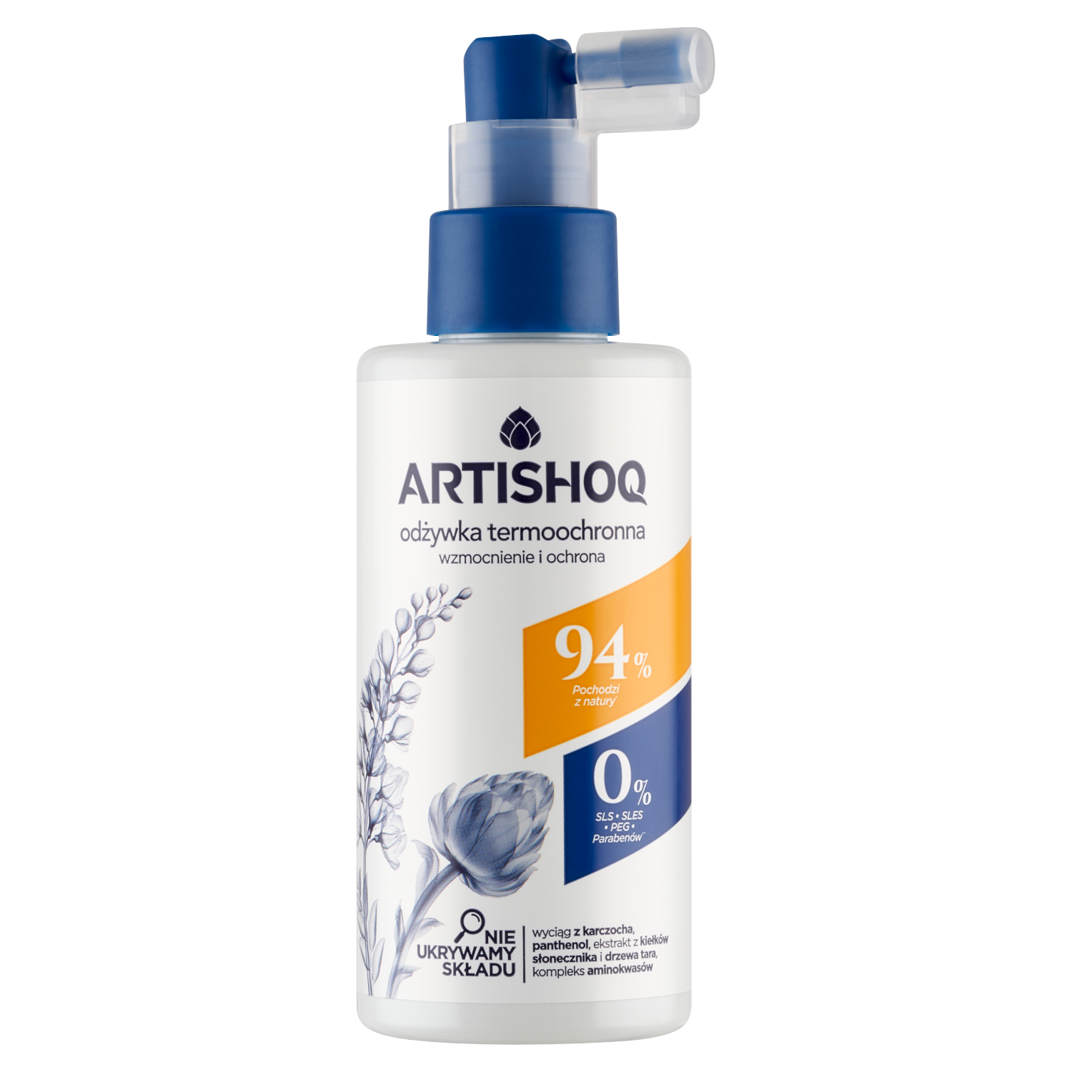 Artishoq Artishoq, odżywka termoochronna, wzmocnienie i ochrona, 130 ml — Składniki i ocena